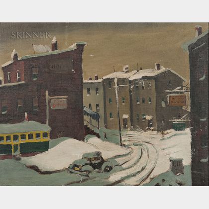 Henry Martin Gasser (American, 1909-1981) City in Snow