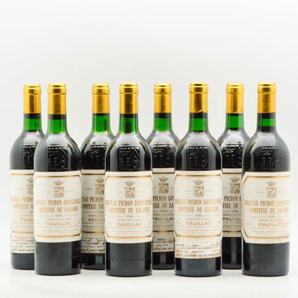 Chateau Pichon Lalande 1986, 8 bottles 