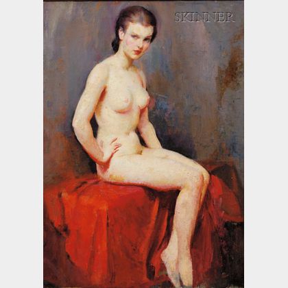 Clement H. Donshea (American, fl. circa 1920) Nude