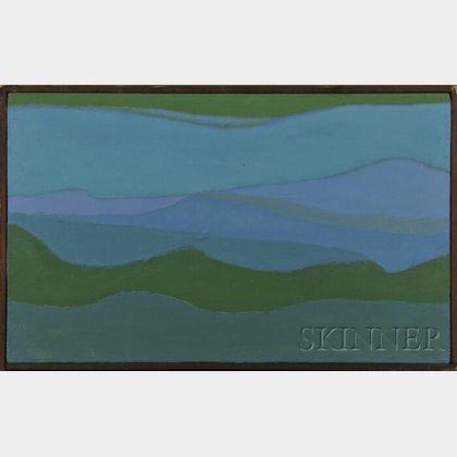 Reba Stewart (American, 1930-1971) San Juan Landscape.