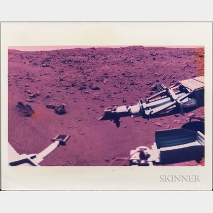 Viking 1, A Summer Day on Mars, August 15, 1976, Two Images: Color and Black-and-white.