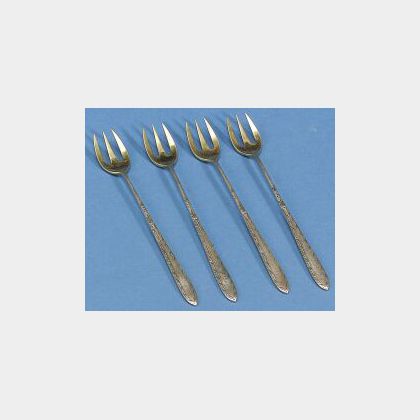 Group of Twelve Tiffany & Co. Sterling Seafood Forks