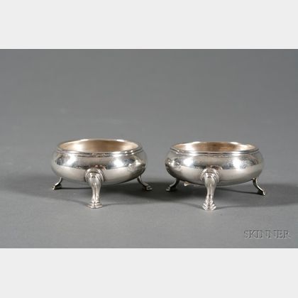 Pair of George V Silver Open Salts