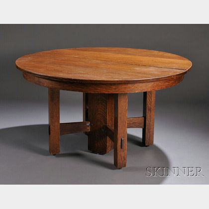 Arts & Crafts Oak Dining Table