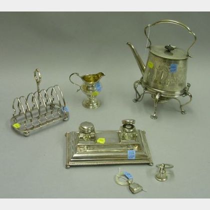 Group of Silver Plated and Sterling Silver Items