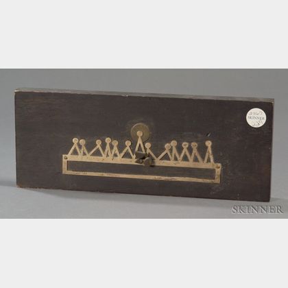 Mid-20th Century Mexican Mixed Metal-mounted Wooden Last Supper Plaque