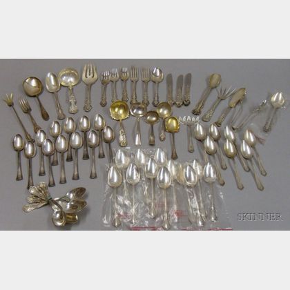 Large Group of Mostly Sterling Silver Flatware