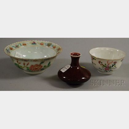 Three Asian Porcelain Table Items
