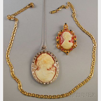 Two Cameo Jewelry Items