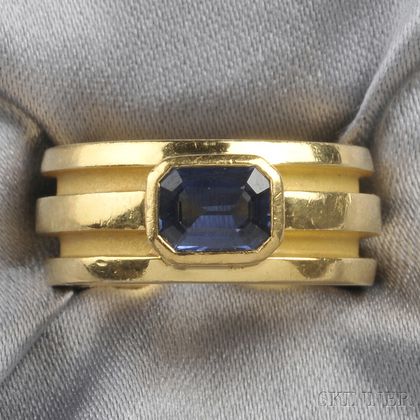 18kt Gold and Sapphire Ring, Tiffany & Co.