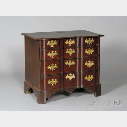 Chippendale Cherry Block-front Chest of Drawers