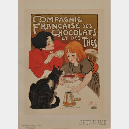 Steinlen, Theophile Alexandre (1859-1923) Compagnie Francaise des Chocolats et des Thes