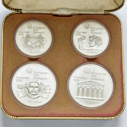 1976 Montreal Olympics Commemorative Four-coin Set