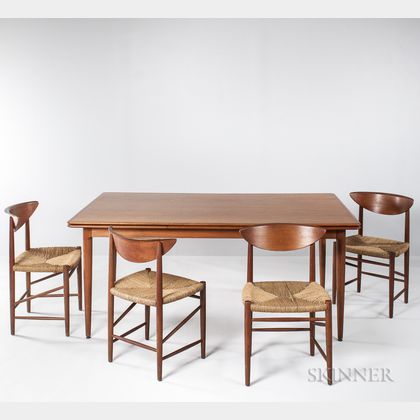 Peter Hvidt & Orla Molgaard Dining Table and Eight Chairs 