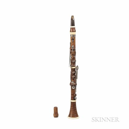 American Boxwood Clarinet in C, Samuel Graves, Winchester, c. 1845