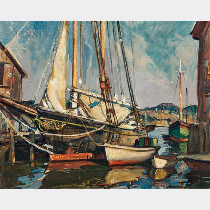 William Lester Stevens (American, 1888-1969) Gloucester Docks
