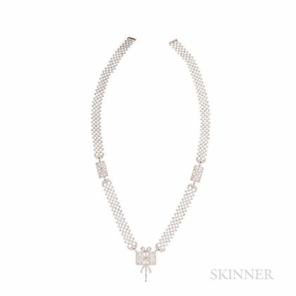 Dreicer & Co. Platinum and Diamond Sautoir Necklace