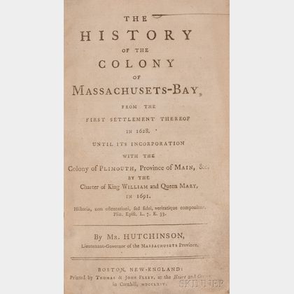 (Colonial Massachusetts),Hutchinson, Thomas (1711-1780)