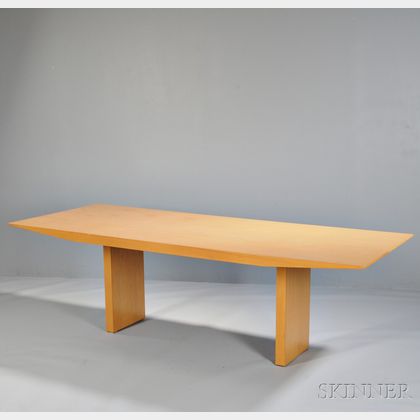 Contemporary Maple Veneer Desk/Table