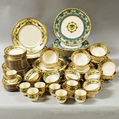 Lenox "Renaissance" Porcelain Partial Dinner Service. Estimate $300-500