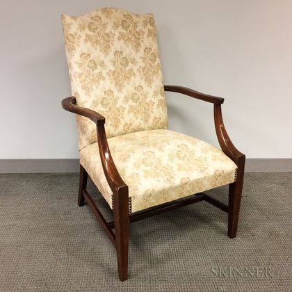Federal-style Mahogany Lolling Chair