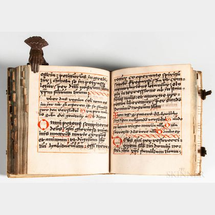 Manuscript Latin Song and Prayer Book on Paper, Early 16th Century, Likely German.