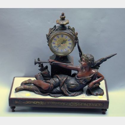 Victorian-style Figural Mantel Clock