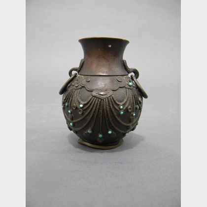 Inlaid Bronze Vase