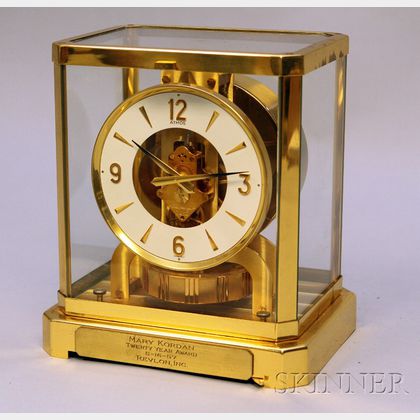 Brass and Glass Atmos Clock by Jaeger-LeCoultre