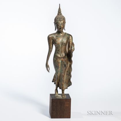 Gilt-bronze Statue of a Standing Buddha
