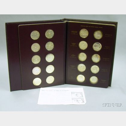 Set of Sixty Sterling Silver Commemorative Coins