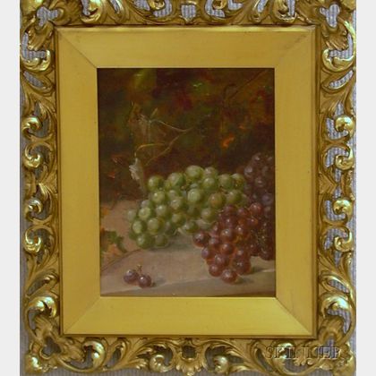 Attributed to Edward Chalmers Leavitt (American, 1842-1904) Still Life with Grapes
