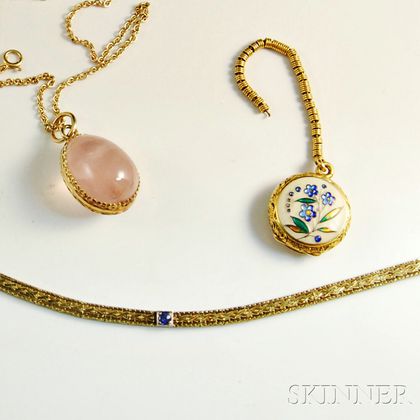 Three Pieces of 14kt Gold Jewelry
