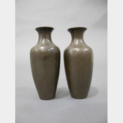 Pair of Shih So Vases