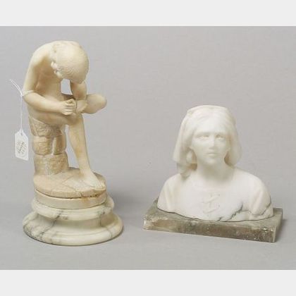 Two Small Alabaster Carvings
