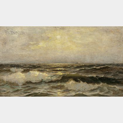 Frank Knox Morton Rehn (American, 1848-1914) The Rolling Sea
