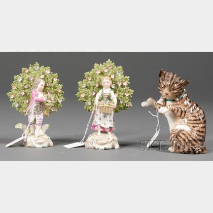 Three Small Porcelain Figures
