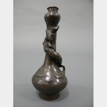 Garlic-mouthed Bronze Vase