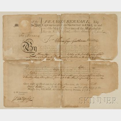Two Massachusetts Pre-Revolutionary War Documents