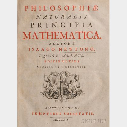 Newton, Sir Isaac (1642-1727) Philosophiae Naturalis Principia Mathematica