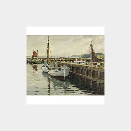 Albert Lorey Groll (American, 1866-1952) The Docks