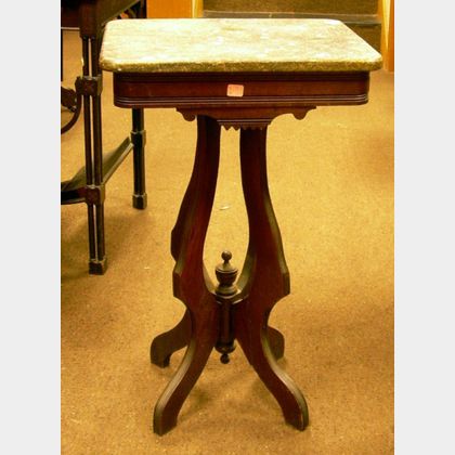 Victorian Marble-top Walnut Stand. 