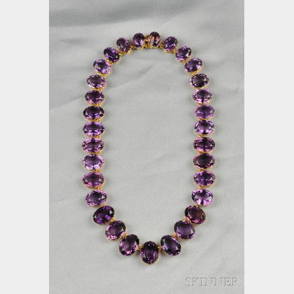 18kt Gold and Amethyst Necklace