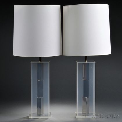 Pair of Modern Table Lamps 