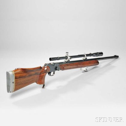Birmingham Small Arms Martini-International Target Rifle and Scope