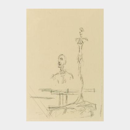Lot of Two Prints Including: Andre Derain (French, 1880-1954),Zodiac; Alberto Giacometti (Swiss, 1901-1966),The Search.