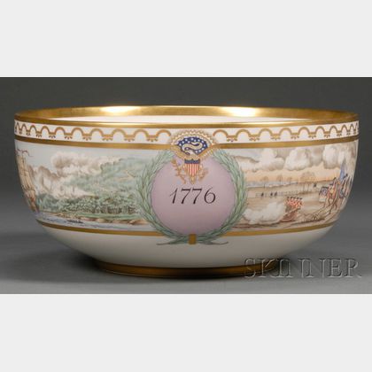 Commemorative Bicentennial Porcelain Punch Bowl