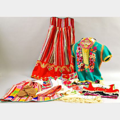 Group of Mostly Mexican Textiles