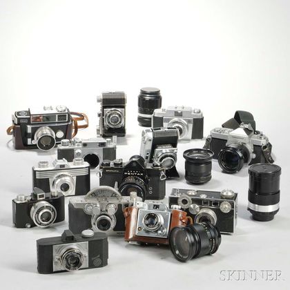 Thirteen 35mm Cameras
