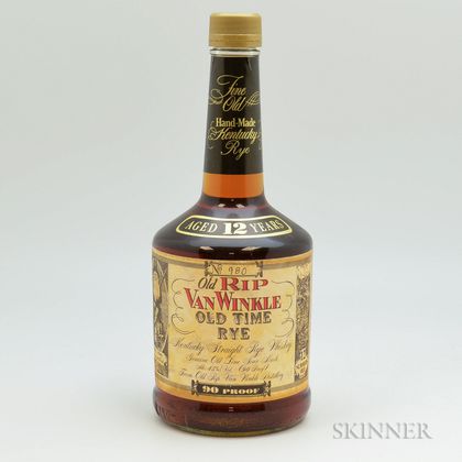 Old Rip Van Winkle Old Time Rye 12 Years Old, 1 750ml bottle 